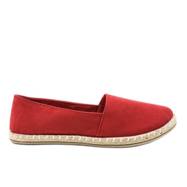Røde slip-on espadriller Y16-5