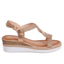 Champagne kile sandaler L6629 Champagne lyserød