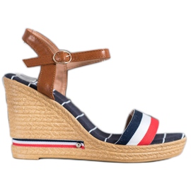 Yes Mile Sandaler med farverige striber flerfarvet