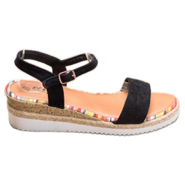 Yes Mile Komfortable sandaler i ruskind sort