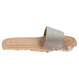 Small Swan Hjemmesko med glitter flerfarvet gul