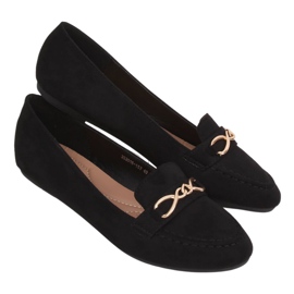 Sorte kvinders loafers 2S2018-157 Sort