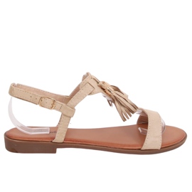 Kvinders beige sandaler 222-30 Aprikos