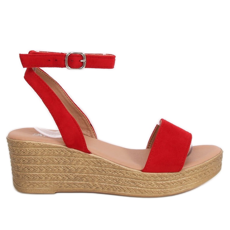 Røde kile sandaler 019-18 Rød