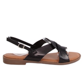 Sorte kvinders sandaler 222-31 Sort