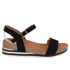 Sorte damesandaler RD054 Sort