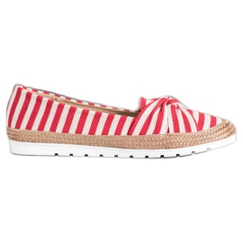 Filippo Slip-on sko med striber hvid rød