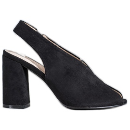 Filippo Slip-on sandaler på en bar sort