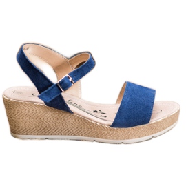 Filippo Casual læder sandaler blå