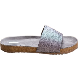 Filippo Grafittøfler med glitter grå