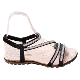 Camo Komfortable slip -on sandaler sort