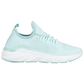 Lemax Tekstil sneakers på platformen grøn