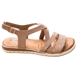 Evento Brune sandaler med økolæder