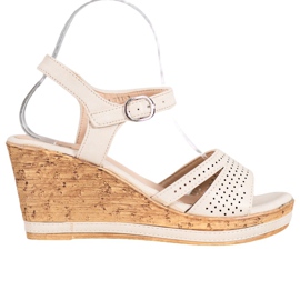 GOLL Kile sandaler med Eco læder brun
