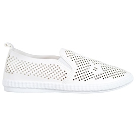 GOLL Openwork hvide slipons