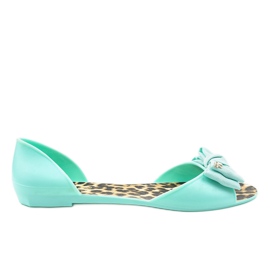 Blå sandaler med leopardprint KM01-8