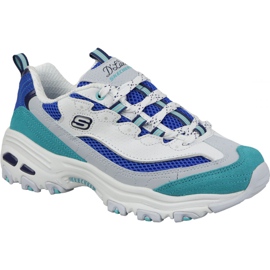 Skechers D'Lites Anden chance W 13146-WBL hvid blå flerfarvet