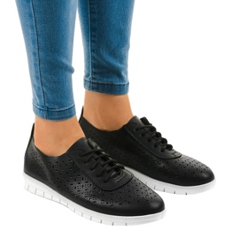 Sorte openwork sneakers JH706-1