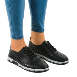 Sort openwork sport sneakers JH81168-3