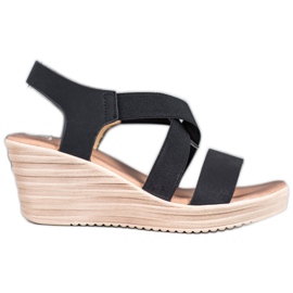 Sea Elves Casual Slip On Sandaler sort