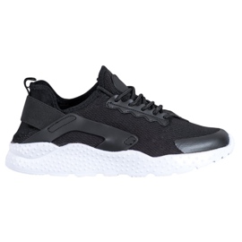SHELOVET Sorte tekstilsneakers
