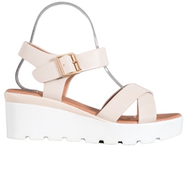 Weide Moderigtige sandaler brun
