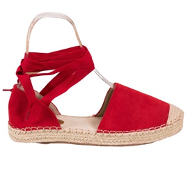 Seastar Bundet Red Espadrilles rød