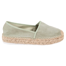 Seastar Åbent espadrilles med ruskind grøn