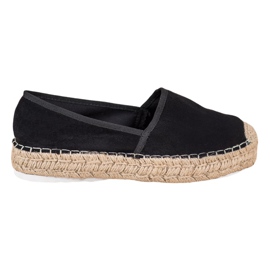 Seastar Åbent espadrilles med ruskind sort