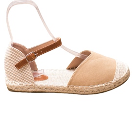 SHELOVET Tekstil Espadrilles brun