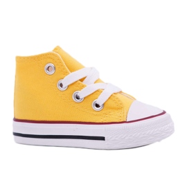 Klassisk høj -Yellow Children's Sneakers gul