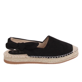 Sorte espadriller til kvinder 3016 Sort