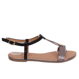 Sorte kvinders sandaler WL014 Sort