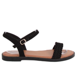 Sorte kvinders sandaler WL061 Sort