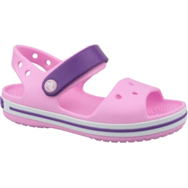Crocs Crocband Sandal Børn 12856-6AI sort lyserød