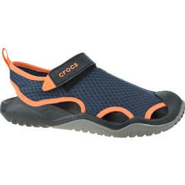 Crocs M Swiftwater Mesh Deck Sandal M 205289-4V9 marine blå