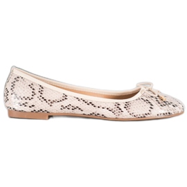 Seastar Eco ballerinaer i læder beige