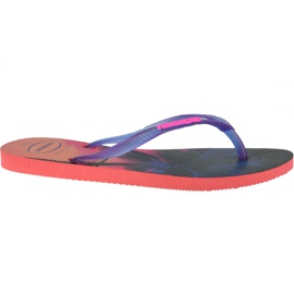 Havaianas Slim Paisage 4132614-6024 flip-flops marine blå lyserød