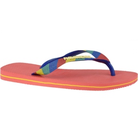 Havaianas Hav Top Verano Klip-klapper Wmn 4144660-6024 marine blå lyserød flerfarvet