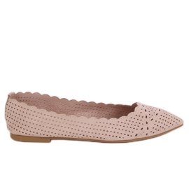 Beige åbent ballerina NK18P Beige