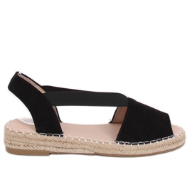 Sort espadriller til kvinder 0M815 Sort