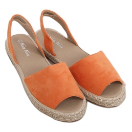 Orange hvide espadriller 99-26A Orange