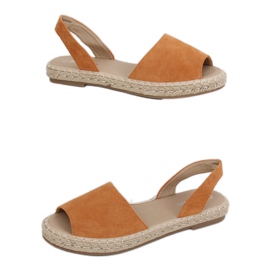 Udendørs espadrilles kamel 99-26A kamel brun