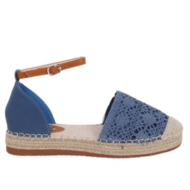 Espadrilleskåret blå 3035 Blå
