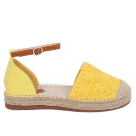 Espadrilleskåret honning 3035 Gul