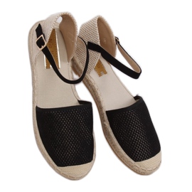 Sorte espadriller til kvinder MB-64119 Sort