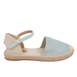 Mint espadriller til kvinder MB-64119 Grøn