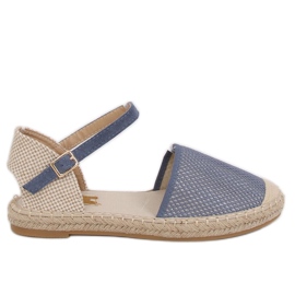 Blå espadriller til kvinder MB-64119 Blå