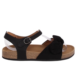 Sorte kvinders sandaler TL8-2 Sort