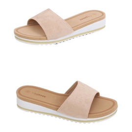 Beige tøfler til kvinder G-5036 Beige